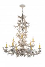 Meyda White 167974 - 36" Wide Le Printemps 9 Light Chandelier