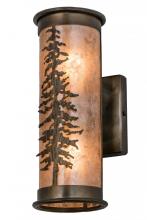 Meyda White 168686 - 5" Wide Tall Pines Wall Sconce