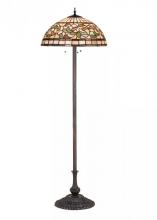 Meyda White 17534 - 63"H Tiffany Turning Leaf Floor Lamp