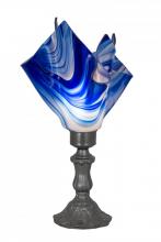 Meyda White 176784 - 14" High Handkerchief Curacao Swirl Accent Lamp