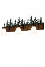 Meyda White 180396 - 30" Wide Tall Pines 3 Light Vanity