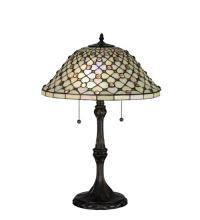 Meyda White 18728 - 25"H Diamond & Jewel Table Lamp