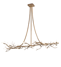 Meyda White 203772 - 72" Long Winter Solstice Budding Chandelier