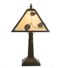 Meyda White 217778 - 9" Square Vine Leaf Table Lamp