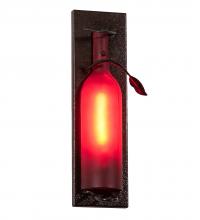 Meyda White 220029 - 5" Wide Tuscan Vineyard Wine Bottle Wall Sconce