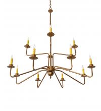 Meyda White 220461 - 42" Wide Yanis 12 Light Two Tier Chandelier