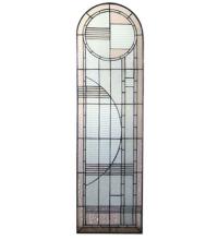Meyda White 22869 - 15"W X 54"H Arc Deco Right Sided Stained Glass Window