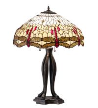 Meyda White 229133 - 30" High Tiffany Hanginghead Dragonfly Table Lamp