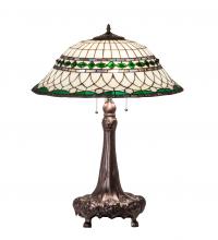 Meyda White 230467 - 31" High Tiffany Roman Table Lamp