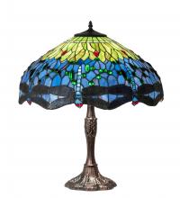 Meyda White 232804 - 26" High Tiffany Hanginghead Dragonfly Table Lamp