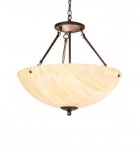 Meyda White 242010 - 24" Wide Madison Inverted Pendant