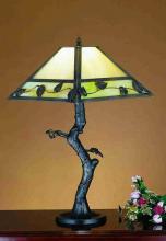 Meyda White 24246 - 24"H Vine Leaf Table Lamp