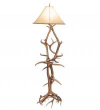 Meyda White 249118 - 75" High Antlers Elk & Mule Deer Floor Lamp