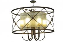 Meyda White 249906 - 48" Wide Penelope 6 Light Pendant