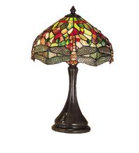 Meyda White 28460 - 18"H Tiffany Hanginghead Dragonfly Accent Lamp