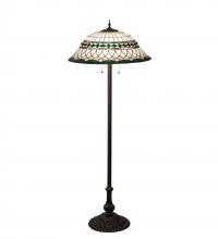 Meyda White 31975 - 62" High Tiffany Roman Floor Lamp