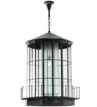 Meyda White 66801 - 28.5"W Lighthouse Lantern Pendant