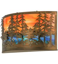 Meyda White 66935 - 24" Wide Tall Pines Wall Sconce