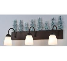 Meyda White 99783 - 28" Wide Tall Pines 3 Light Vanity Light